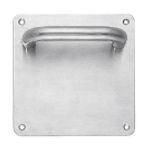 Juego tiradores CISA, con placa 170x170mm, ciega, AISI304
