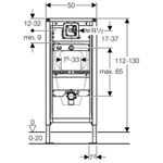 Bastidor Geberit Duofix para urinario, 112–130 cm, universal