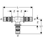 Te Geberit serie Mepla igualada: PVDF, d=16mm