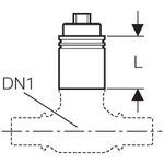 Juego extensión para llave de paso vista Geberit DN 25-32