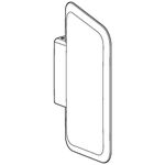 Tabique separador para urinario, referencia 115.202.11.1 de Geberit, plástico, blanco alpino