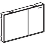 Pulsador serie Sigma60 de Geberit. Vidrio blanco