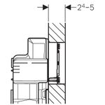 Pulsador serie Sigma60 de Geberit. Vidrio blanco
