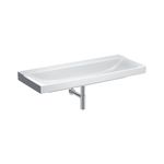 Lavabo serie Geberit Xeno²: 120x48cm, Toma de grifo=Sin, Rebosadero=Sin, Blanco / KeraTect