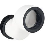 Set manguito de descarga Geberit para inodoro suspendido, excéntrico de 7 cm. Blanco alpino