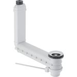 Conexión de lavabo Geberit Clou con accionamiento de palanca: d=32mm, Waste outlet: stainless steel polished