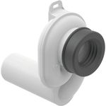 Sifón para urinario Geberit, salida horizontal: d'=50mm, Blanco alpino
