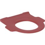 Asiento del inodoro serie Geberit Bambini para niños. Función apoyo. Rojo carmín
