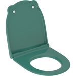 Asiento y tapa del inodoro serie Geberit Bambini para niños EasyMount. Verde bosque