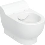 Inodoro al suelo serie Geberit Bambini para niños, fondo profundo, Rimfree, para asiento y tapa del inodoro. Blanco