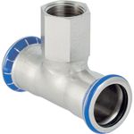 Te Geberit serie Mapress Acero Inoxidable con rosca hembra: d=35mm, Rp=1″, d1=35mm