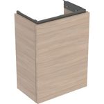Mueble bajo Geberit Acanto para lavamanos, con una puerta: Cuerpo y frontal: encina/melamina con textura de madera
