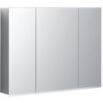 Armario con espejo Geberit Option Plus con iluminación y tres puertas: 90x70x17.2cm, Cuerpo: exterior espejado, Puertas: interior y exterior espejados