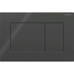 Pulsador serie Sigma01 de Geberit, para doble descarga, square, negro