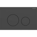 Pulsador serie Sigma40 de Geberit para doble descarga, round. Negro mate
