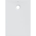 Plato de ducha rectangular Geberit Olona: 100x70x4cm, Blanco / Mate