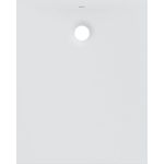 Plato de ducha rectangular Geberit Olona: 100x80x4cm, Blanco / Mate