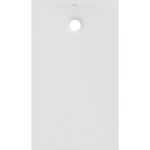 Plato de ducha rectangular Geberit Olona: 120x70x4cm, Blanco / Mate