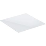 Tapa Geberit ONE para mueble lateral y módulo lateral, vidrio: 45x0.6x46.5cm, Blanco / Vidrio