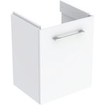 Mueble bajo para lavamanos Geberit Selnova Square, con una puerta: Ancho de lavabo=50cm, Blanco