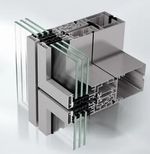 Sistema de fachada modular con ventana integrada, Schüco AF UDC 80 CV
