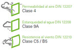Ventanas con ventilación natural Schüco AWS 90 AC.SI. Profundidad: 90mm
