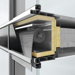 Sistema de protección solar CTB en sistema de fachadas Schüco FWS 50/60