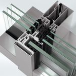 Fachada con apertura integrada, Schüco FWS 60 CV.HI (High Insulated)