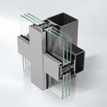 Sistema de fachada con estructura adicional de acero, Schüco AOC 75 ST
