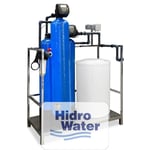 Skid pretratamiento agua de red, Hidro-Pretreat-Soft01 de Hidro-Water. NW25/Twin 40x2/50l. Para modelo RO-B140-LP/MP