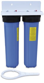 Porta cartuchos de 2 piezas para usos domésticos en el tratamiento de agua, Filtro Big FI-0203-02 de Hidro-Water. 20”