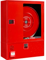 Conjunto vertical compuesto por 2 módulos en rojo puerta semiciega roja, referencia CR3X14V2 de Cofem