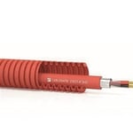 Cable manguera rojo/negro de 2 x 1,5 mm² enfundado