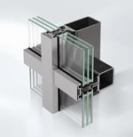 Sistema de fachada con estructura adicional de acero, Schüco AOC 50 ST