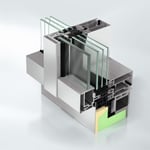 Fachada con apertura integrada, Schüco FWS 60 CV