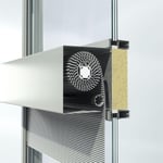 Sistema de protección solar CTB frente sistema de fachadas Schüco FWS 50/60