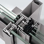 Fachada de montantes y travesaños, Schüco FWS 50 SI. Super insulated