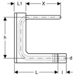 Caja de conexiones Geberit serie Mepla serie C: PE-RT II/Al/PE-RT II, d=16mm