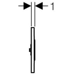 Sistema de descarga electrónico serie Sigma10 de Geberit. 230 V c.a.