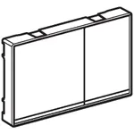 Pulsador serie Omega60 de Geberit, fundición inyectada de zinc, Cromo cepillado