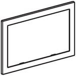 Marco pulsador serie Omega60 de Geberit, fundición inyectada de zinc, Cromo cepillado