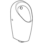 Urinario serie Selva de Geberit, con sistema de descarga integrado, autónomo