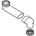 Codo en S de PVC de Geberit. D'=90 mm, d1'=100-105.6 mm