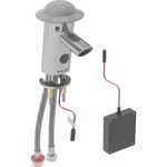 Grifo electrónico para lavabos Geberit Bambini, servicio a pilas: Mezclador=Con mezclador, Cuerpo: cromado brillante / Brillante, Protector: gris polvo