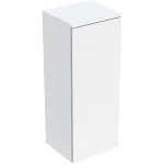 Mueble de media altura Geberit Selnova Square con una puerta: 33x85x29.7cm, blanco / cubierto con brillo satinado