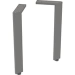 Juego de patas Geberit estrechas (2 ud.): H=30cm, lava / Con pintura polvo al horno mate