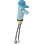 Grifo para lavabos Geberit Bambini, mezclador de una palanca: Mezclador=Con mezclador, Protector: azul océano, Cuerpo: azul claro