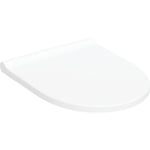 Asiento y tapa del inodoro serie Geberit Acanto EasyMount. Blanco brillante