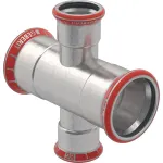 Empalme en cruz Geberit serie Mapress Acero al Carbono reducido: d=35mm, d1=28mm