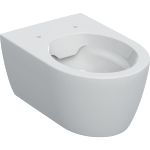 Inodoro suspendido de fondo profundo Geberit iCon, forma cerrada, Rimfree: T'=53cm, Blanco